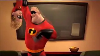 The Incredibles: Mr. Incredible and Dash Fight Over the Remote (DVD Easter Egg) [1080p60]