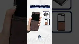 Z flip Samsung Full-grain Leathr Case | Venito  #luxuryaccessories