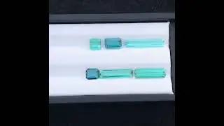 Gargeouse indicolite color tourmaline available.ight:8 carat.Dmension:13.86*4.29*3.72mm @
