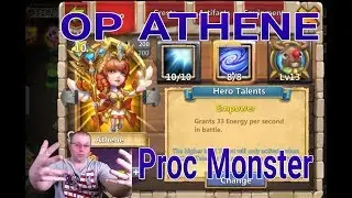 Athene 8/8 Empower Monster  OP Hero Game Play Castle Clash
