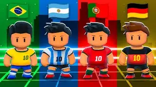 I made a World Cup in Stumble Guys - the team that loses is eliminated!