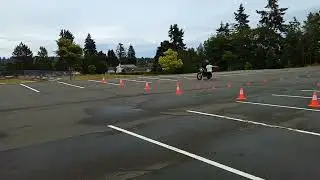 ICBC Motorcycle Skills Test On My Yamaha TW 200
