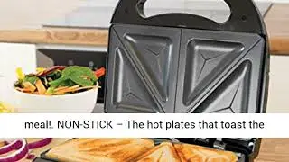 Quest 35129 Sandwich Toastie Maker, Stick Hot Plates | Non-Slip Rubber Feet | Cool Touch Handle,