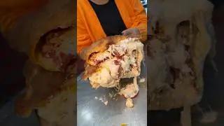 The CHEESY PEPPERONI CALZONE from Nuovo York Pizza in NYC&rsquo;s East Village! 🍕🧀🤤 #DEVOURPOWER