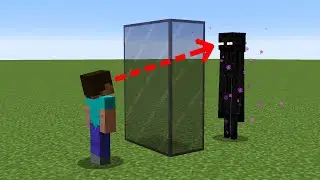 can enderman see you through tinted glass?
