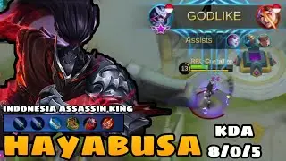 Indonesia Assassin King!! Hayabusa Perfect MVP Gameplay by Crystallize.| Hayabusa | Mobile Legends