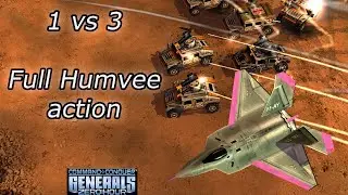 [C&C Zero Hour] - 1vs3 Hard - All Random - Full Humvee action