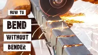 Easy idea to Bend square tube to 90 degrees without a BENDER | Welder's Secret.