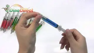 Creative Syringe Shaped Retractable Ballpoint Pen  from Dinodirect.com