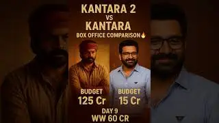 Kantara 2 vs Kantara Box Office Comparison 🔥 | Budget & Day 9 Collection Report #kantara #kantara2