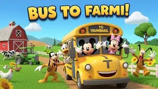 School Bus Goes to the Farm 🌾🚌 | Mickey Mouse Farmhouse Adventure | Kids Cartoon