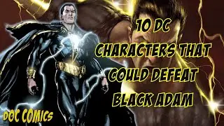 Top 10 DC Characters Who Can Defeat Black Adam #dccomics