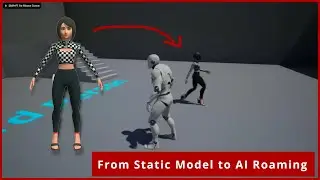 From Static Mesh to AI Roaming Character in UE4.27, The Simple Way
