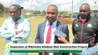 Inspection of Kibirichia Stadium Wall Construction Project