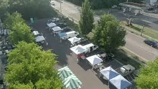 Aerial Video of 2020 Lebanon Ohio Farmer's Market