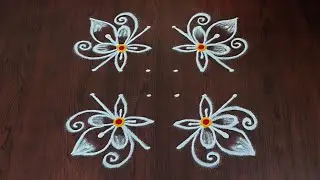 6&times;6dots easy rangoli|daily muggulu|thipkyanchi,festival rangoli|traditional rangoli#Rang kaa Rangoli
