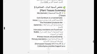 Botany summary Lec (6,7,8)