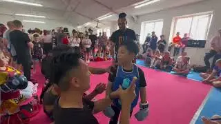 Samuel   first fight in uk 😊 kiatphontip muay thai leeds uk 