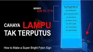 Gila...!!! Adaptornya  Hampir Terbakar Guys //  How to Make a  Pylon Sign