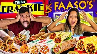 FAASOS vs TIBBS FRANKIE FULL MENU😱FOOD WAR🔥