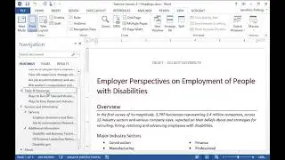 Creating Accessible Documents with Microsoft Word Headings