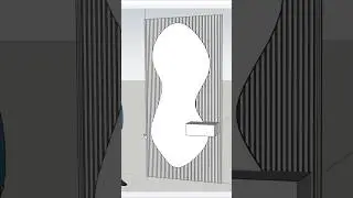 Sketchup tutorial: 😯 Smoothly! Mirror Curve Line in SketchUp #sketchup #shorts