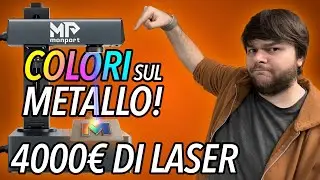 Incisioni Colorate e Tridimensionali sul metallo! Provo un laser Fibra da 4000&euro; Monport GA60 MOPA