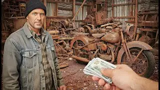ASMR Restoring a HARLEY DAVIDSON UL FLATHEAD from rust