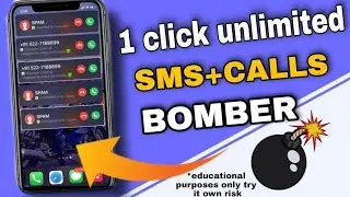 1 click unlimited SMS+CALLS  bomber   /   hacky hack