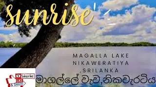 Sunrise 👍Magalla lake,Nikaweratiya,Srilanka 🌷🌷🌷❤🙏🙏