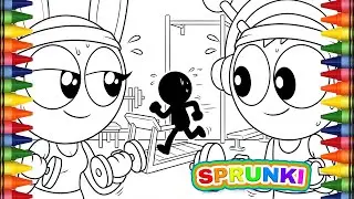 Workout Day with Sprunki! 💪🎶 | Rhythm Box Art Adventure#sprunki #art #coloring #drawing