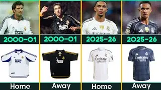 The Evolution Real Madrid Jersey From 2000-2026. Real Madrid Jersey History. #realmadrid 