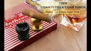 Unboxing: TISFA Cigar Stand with Cigar Punch Zinc Alloy