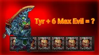 Tyr + 6 Max Evil = ? Epic Heroes War Zombie Update