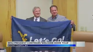West Virginia University president visits Boone Memorial Hospital on 'Welcome Home Tour'