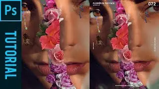 Flower in The Face ala Magdiel Lopez - Tutorial Photoshop CC 2019