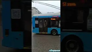 ☁️💙Троллейбус Тролза 5265.05 Мегаполис №2602 г.Симферополь 💙🇷🇺🐴
