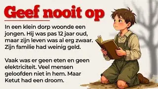 De jongen die nooit opgaf | Learn Dutch with Simple Story for Beginners (A1-A2)