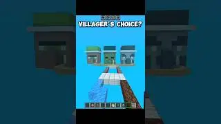 Minecraft Villager Choice?😭#minecraft #shorts