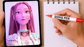 MIRA'S EPIC GLOW UP! Drawing K-Pop Demon Hunter Fanart Transformation 🤯