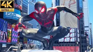 Spider-Man Miles Morales PC - Free Roam Gameplay (4K 60FPS)