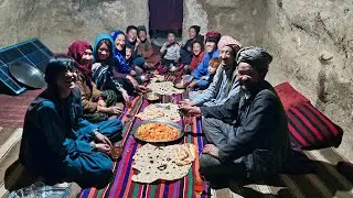 Afghan Cave Family&rsquo;s Daily Life ✨ A Heartwarming Meal in Hidden Traditions
