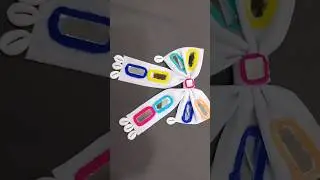Navratri Jewellery Set (Part-5/5)❤️💛💚💜💙| Hair Bow #shorts #hairbow
