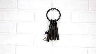 Ebros Rustic Vintage Antique Style Cast Iron Jailer Keys Set of 4 In Ring Costume Prop