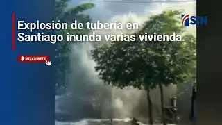 Explosión de tubería inunda viviendas