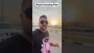 Road Crossing fine in Dubai , UAE