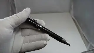 Corum C101 Carbon101 Black SIlver Ball Point Black Ink Pen #Corum  #WritingInstruments  #CorumPens