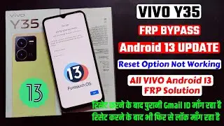All VIVO Mobile Frp Bypass Android 13 Update l Vivo Y35 Frp Bypass New Trick Android 13 Update