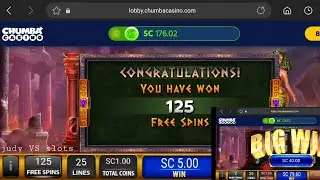 125 FREE SPINS! BIG WIN! Medusa's Golden Gaze on chumbacasino.com