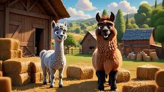 Six Fluffy Llamas Read and Rhyme | Reading Song for Kids | Nursery Rhymes and Baby Learning Songs